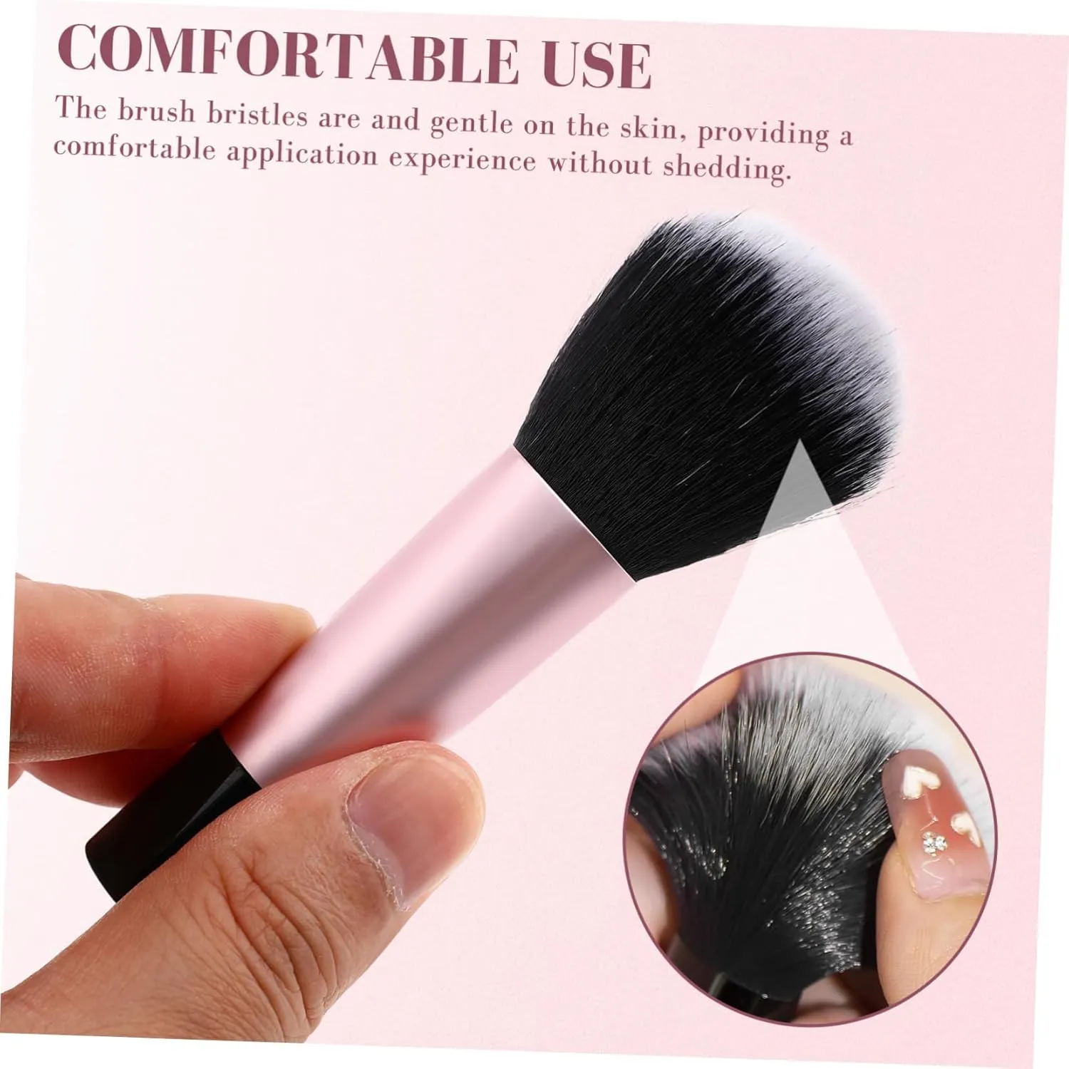 NOLITOY 20pcs Mini Makeup Brush for Travel Compact Soft Bristles Includes Concealer Brush Storage Bag for Easy Application and Organization