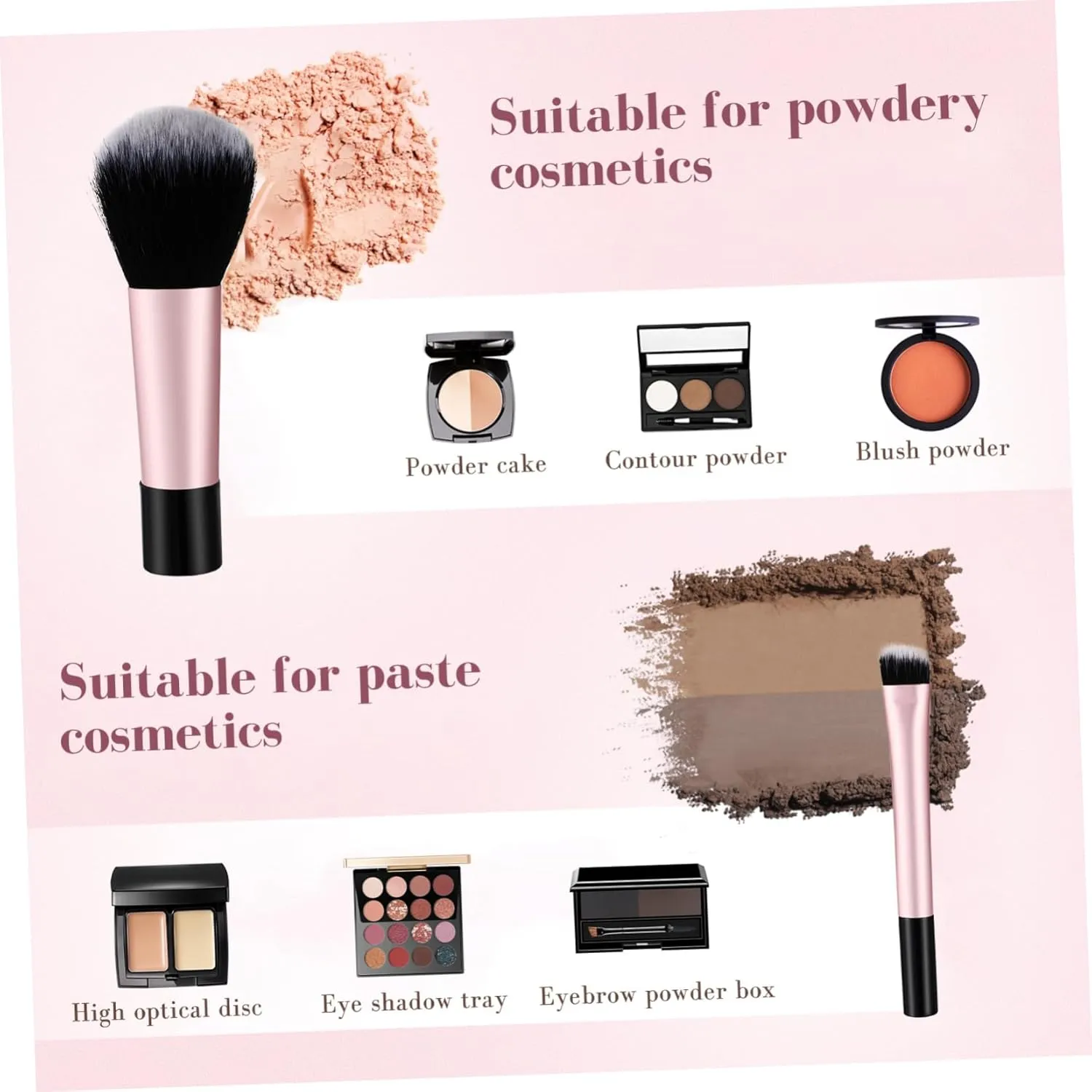 NOLITOY 20pcs Mini Makeup Brush for Travel Compact Soft Bristles Includes Concealer Brush Storage Bag for Easy Application and Organization