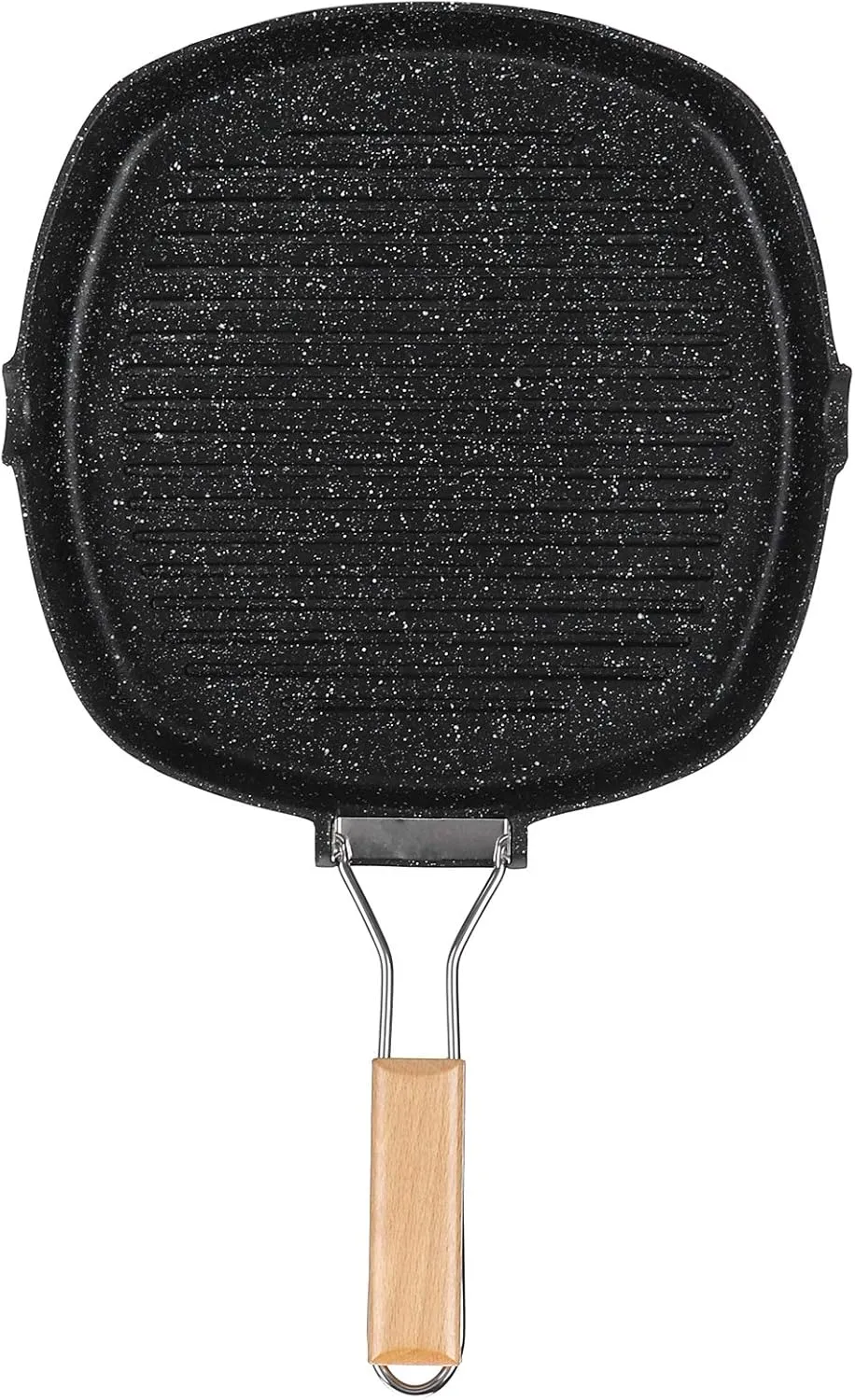 NonStick Foldable Handle Frying Pan, sturdy Aluminum Steak Skillet, Easy Kitchen Supplies, Suitable for Induction Cooker Outdoor Camping (Mai Fanshi 28CM)