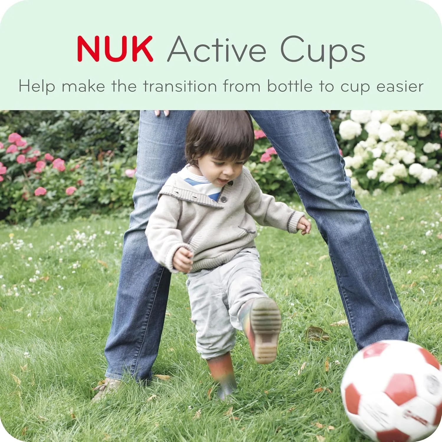 NUK Active Sippy Cup, 10 oz, 2 Pack, Disney's Cars, Lightning McQueen, BPA-Free, Spill-Proof, Transition Cup