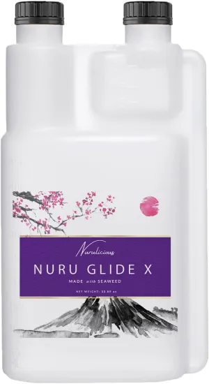 Nuru Gel X: Super Slippery Nuru Massage Therapy Gel is Ideal for All Massage Types. Alternative to Massage Oil. Full Body Massage Therapy Gel.Edible, Non-Staining, and Heatable