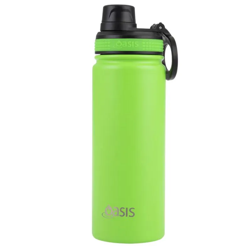 Oasis Stainless Steel Insulated Challenger Sports Bottle with Screw Cap 550ml