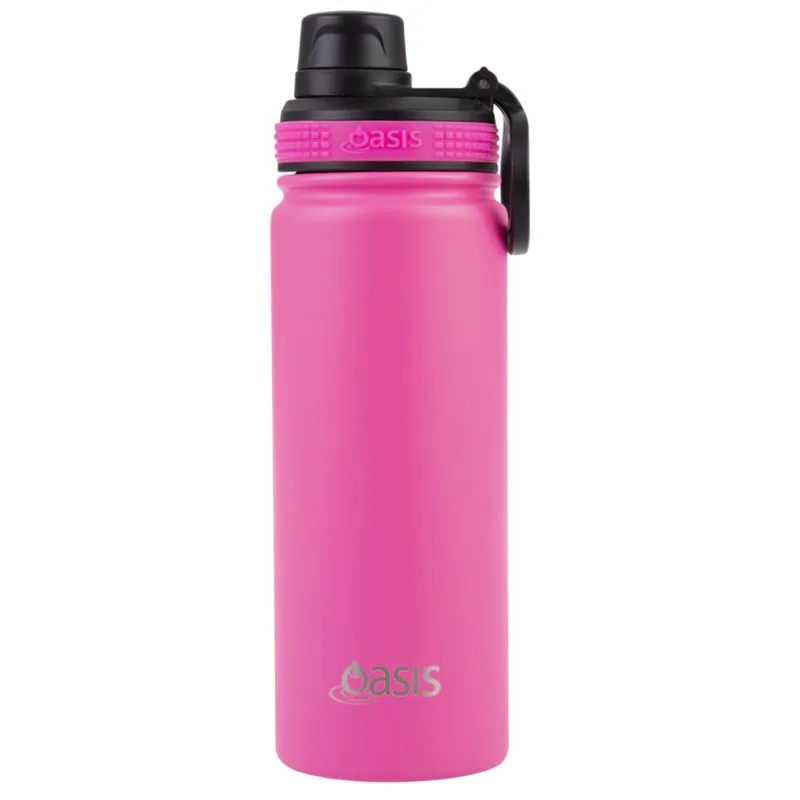 Oasis Stainless Steel Insulated Challenger Sports Bottle with Screw Cap 550ml