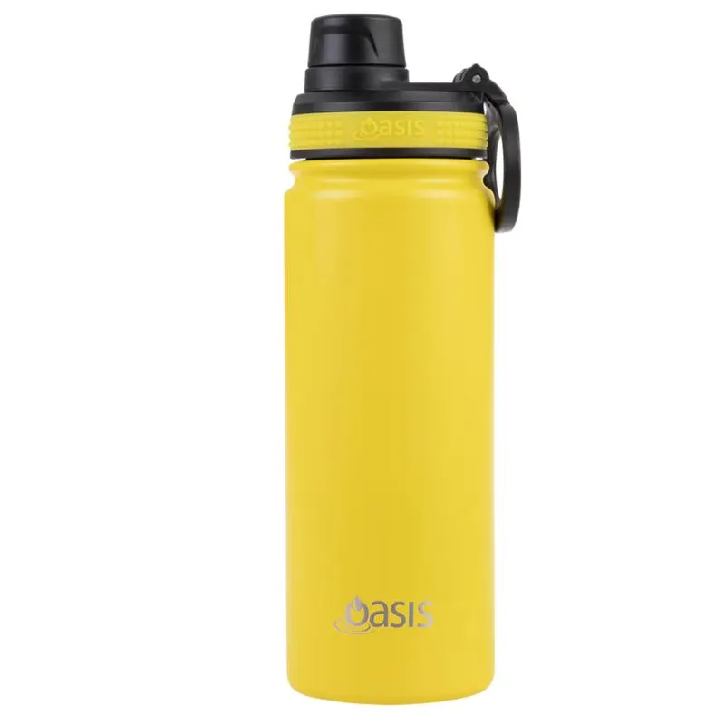 Oasis Stainless Steel Insulated Challenger Sports Bottle with Screw Cap 550ml