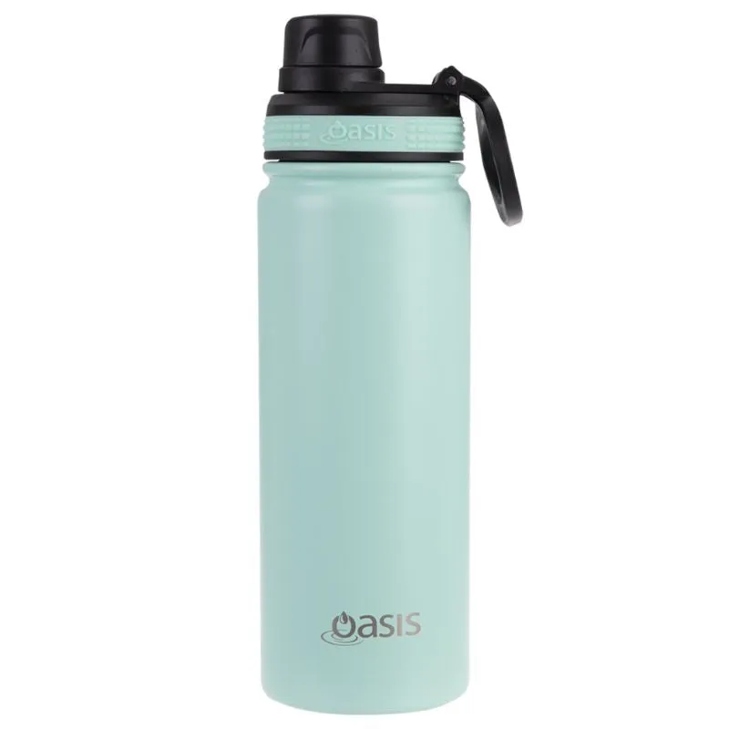 Oasis Stainless Steel Insulated Challenger Sports Bottle with Screw Cap 550ml