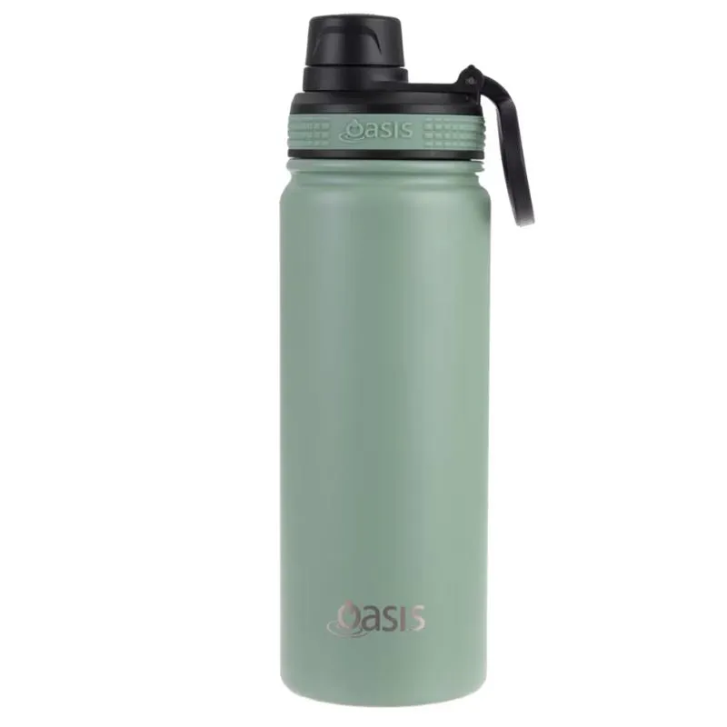 Oasis Stainless Steel Insulated Challenger Sports Bottle with Screw Cap 550ml