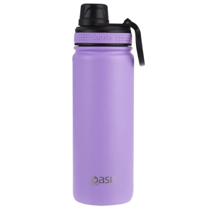 Oasis Stainless Steel Insulated Challenger Sports Bottle with Screw Cap 550ml