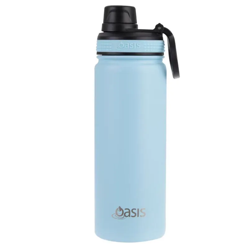 Oasis Stainless Steel Insulated Challenger Sports Bottle with Screw Cap 550ml