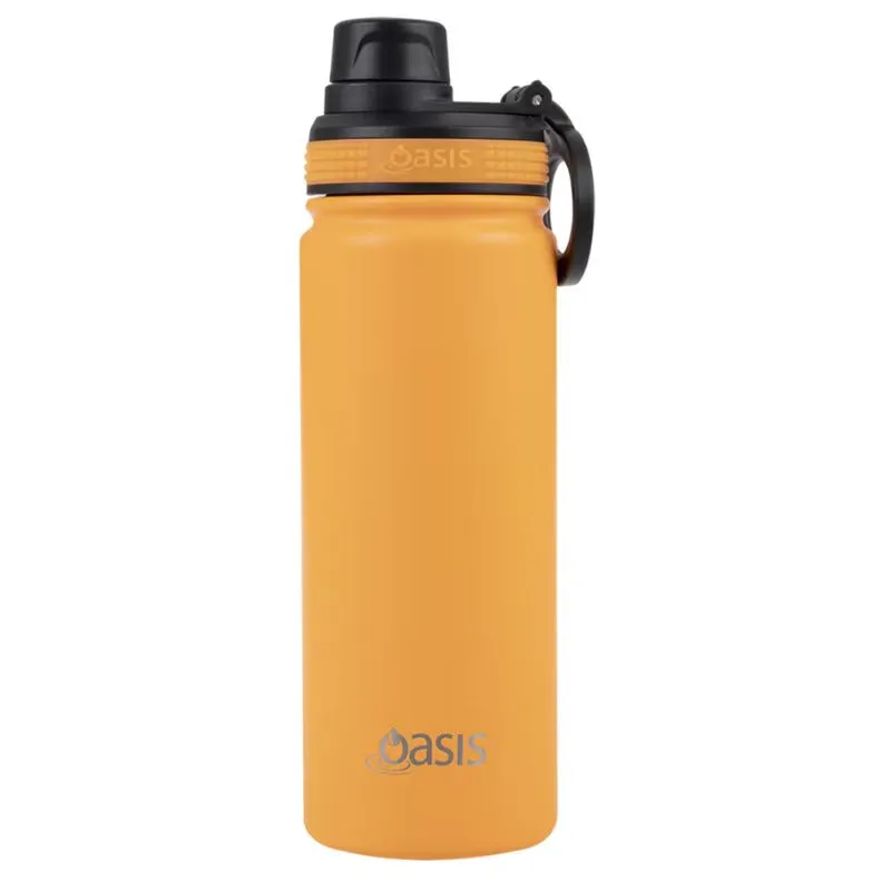 Oasis Stainless Steel Insulated Challenger Sports Bottle with Screw Cap 550ml