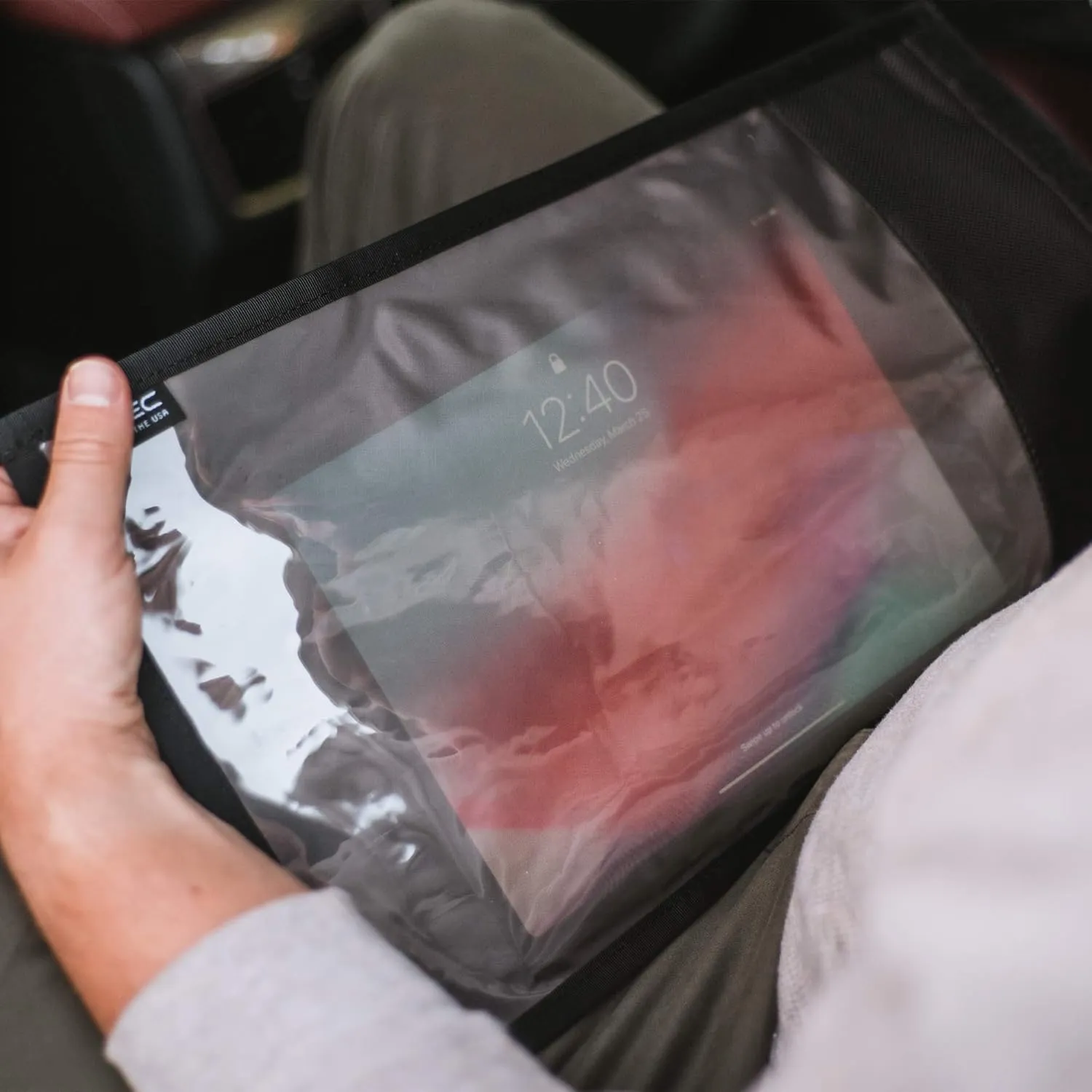 OFFGRID by EDEC - Tablet Faraday Bag with Window - Signal Blocking, Anti-Tracking, Anti-Spying, EMP Protection for Tablets, Cell Phones, Key Fobs and Credit Cards