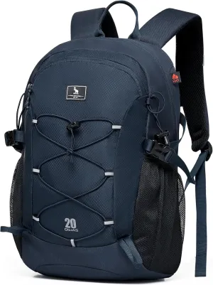 OIWAS Hiking Backpack, Water Resistant Camping Backpack with Hydration Bladder Outlet, 20L Lightweight Hiking Daypack, Travel Daypack for Men and Women Outdoor Small Hiking Backpacks