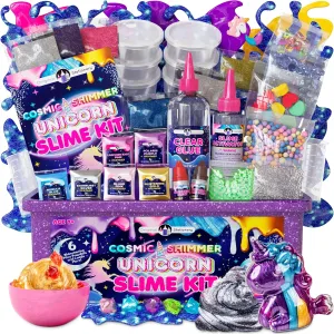 Original Stationery Cosmic Shimmer Unicorn Slime Kit, Slime Supplies to Make Unicorn Toys for Girls with Galaxy Glitter and Rainbow-Colored Slimes, Fun Gift for Girls, Ideal Birthday Gift