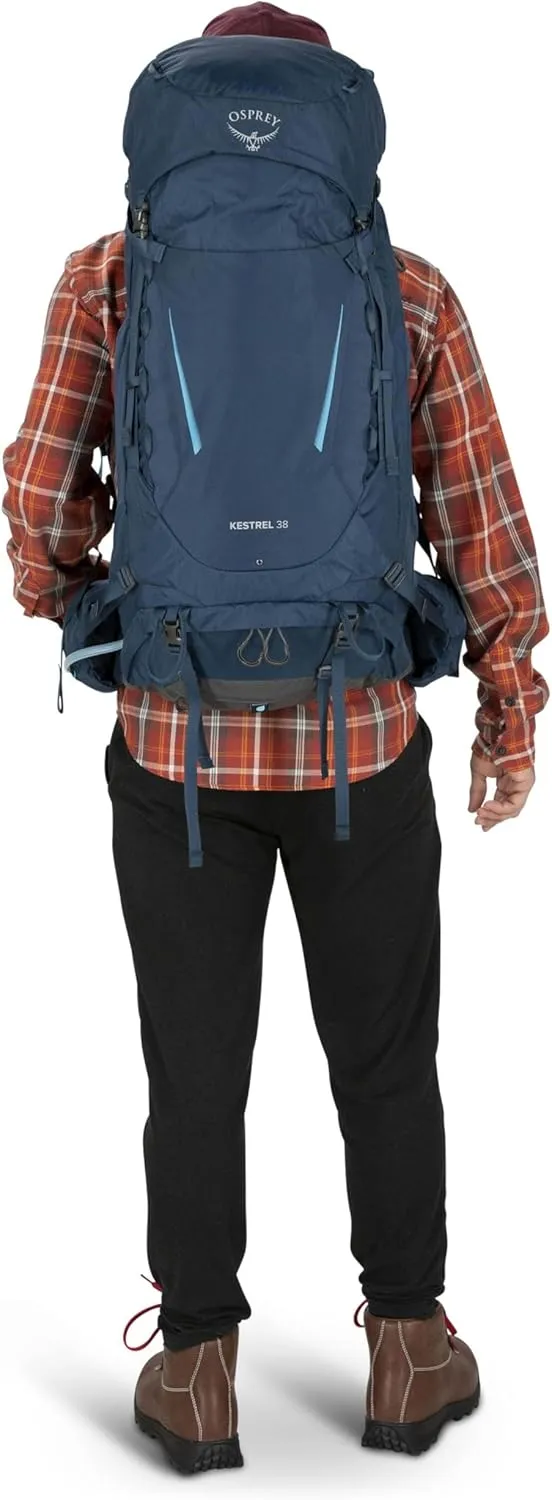 Osprey Kestrel 38L Men's Backpacking Backpack, Bonsai Green, S/M