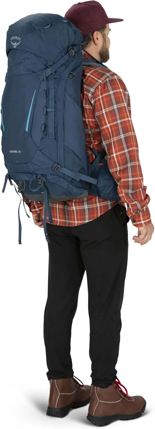 Osprey Kestrel 38L Men's Backpacking Backpack, Bonsai Green, S/M