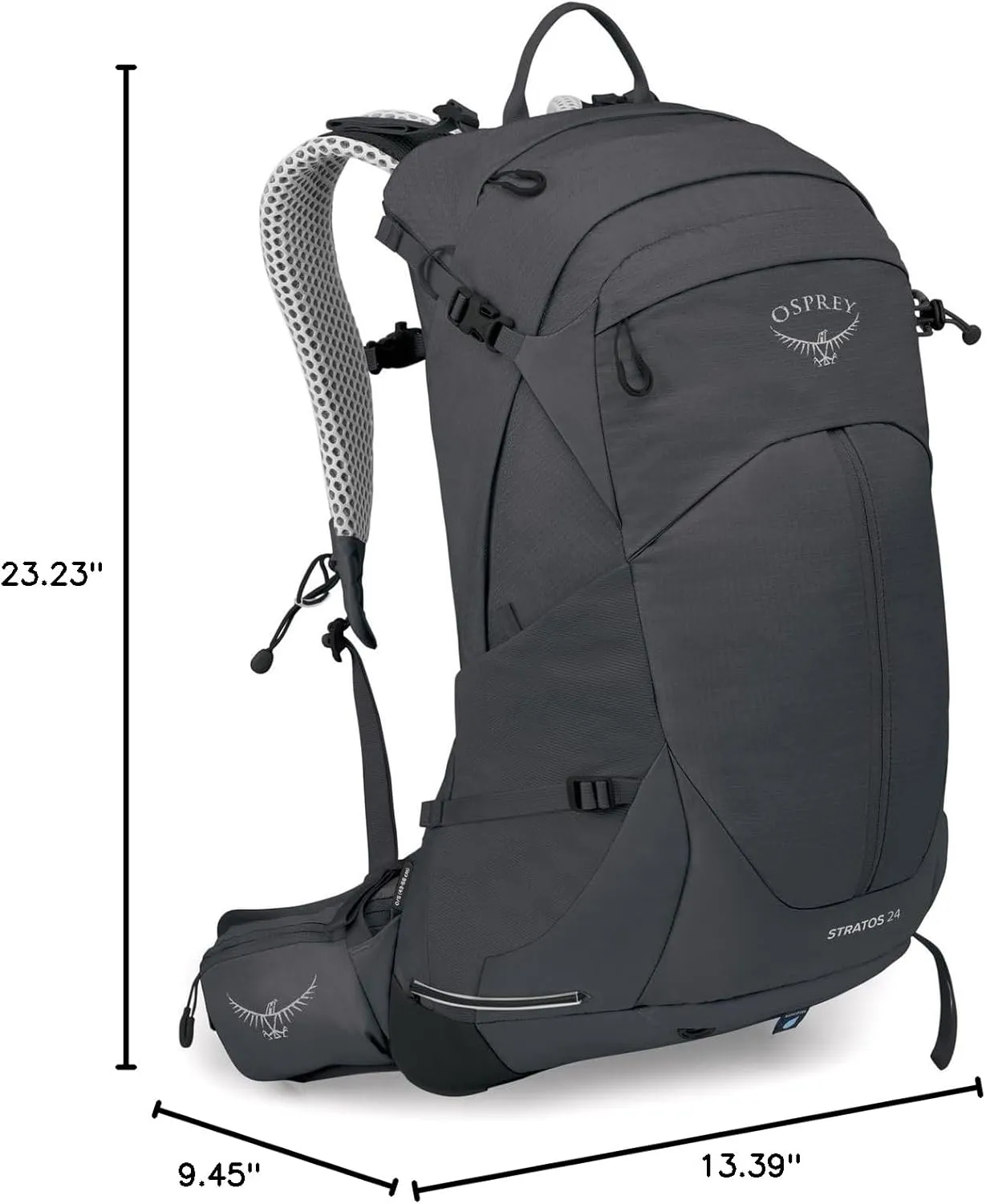 Osprey Stratos 24L Men's Hiking Backpack, Tunnel Vision Grey