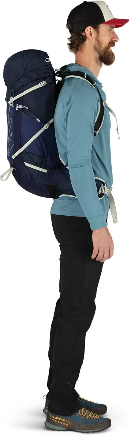 Osprey Talon 33L Men's Hiking Backpack with Hipbelt, Ceramic Blue, S/M