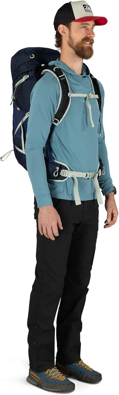 Osprey Talon 33L Men's Hiking Backpack with Hipbelt, Ceramic Blue, S/M