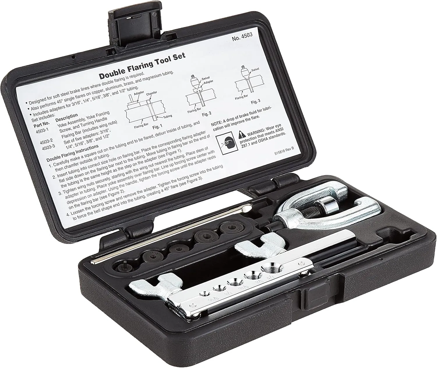 OTC 4503 Stinger Double Flaring Tool Kit, Black