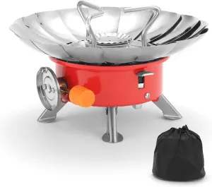 Outdoor Electronic Ignition Stoves Cooking Accessory Foldable Gas Stove Adjustable Firepower Camping Hiking Furnace Gas Cooker
