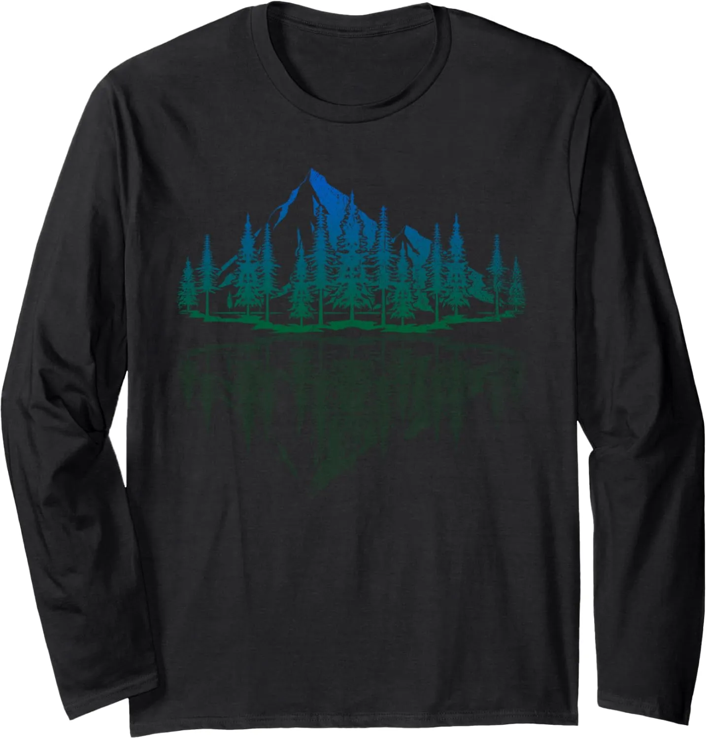 Outdoor Nature Lover Forest Trees Wildlife Mountains Nature Long Sleeve T-Shirt