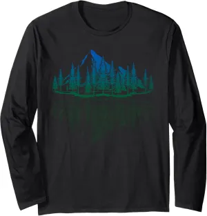 Outdoor Nature Lover Forest Trees Wildlife Mountains Nature Long Sleeve T-Shirt
