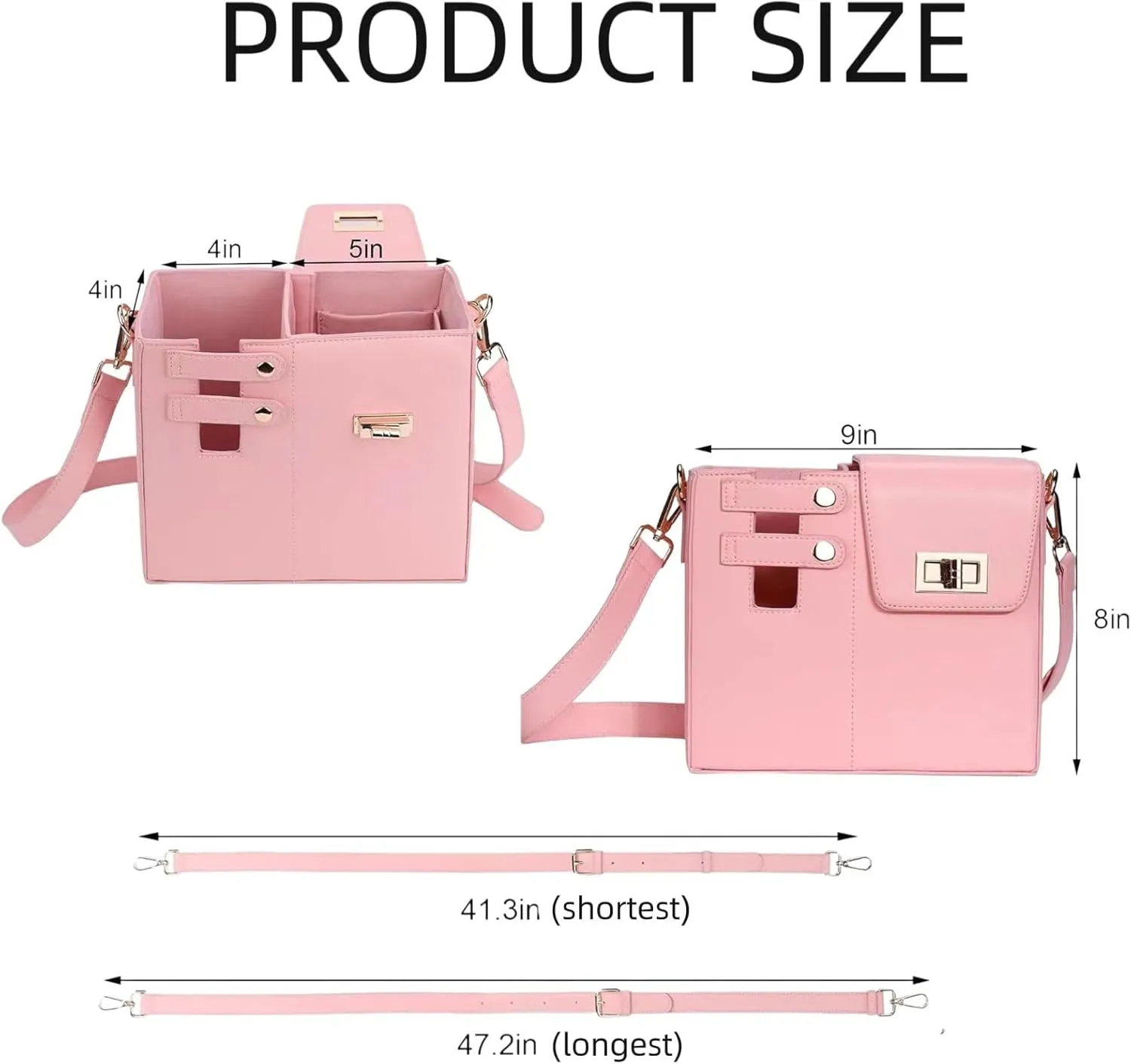 Outdoor Portable Water Cup Storage Bag - Crossbody Water Bottle Holder with Strap