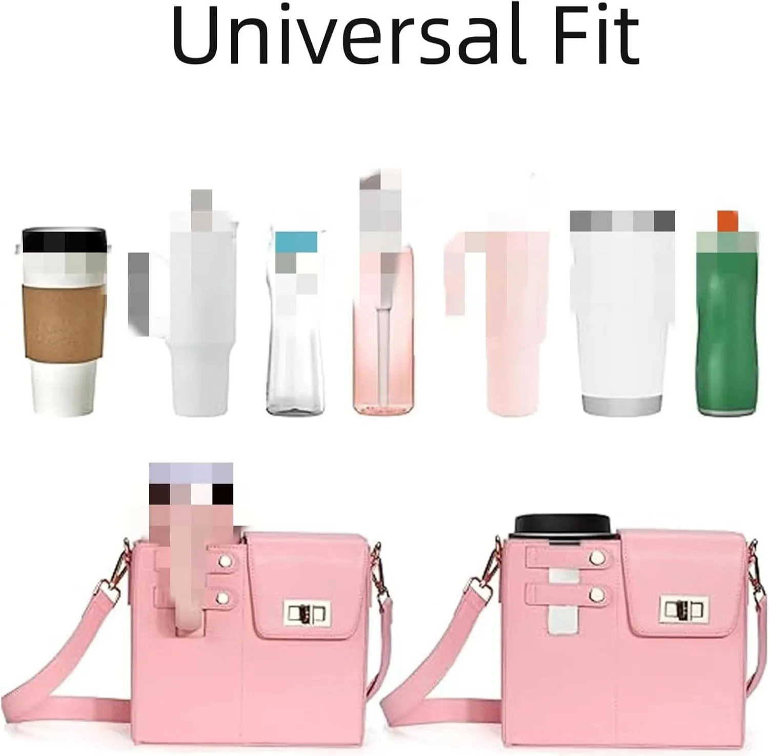 Outdoor Portable Water Cup Storage Bag - Crossbody Water Bottle Holder with Strap