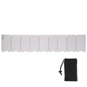 Outdoor Stove Wind Shield Camping Windscreen 9 Plates Foldable Gas Cookers Wind Deflectors Stove Equipment Accessory Tool