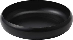 Ovject O-EBL24-MBK Enamel Bowl/Matte Black, 9.4 inches (24 cm)