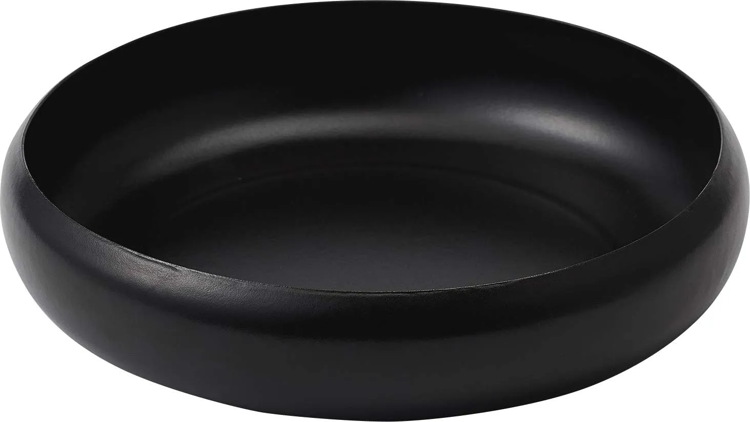Ovject O-EBL24-MBK Enamel Bowl/Matte Black, 9.4 inches (24 cm)