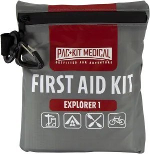 Pac-Kit Watertight Explorer 1 First Aid Kit for Hiking, Camping and Outdoor Activities, 67 Pieces