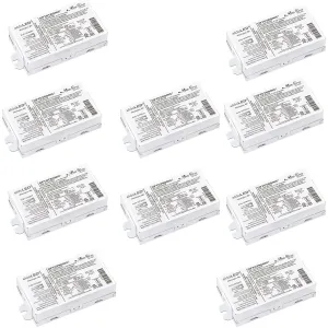 Pack of 10 - Osram 57347 Optotronic 25W 120V-277V AC 50/60Hz Constant Current Dimmable Compact LED Driver OTi25W/120-277/1A2 DIM-1