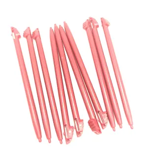 Pack of 10 red Stylus LCD Touch Screen Pen New Parts Durable for Nintendo 3DS XL N3DS LL Replacement Assembly Accessories