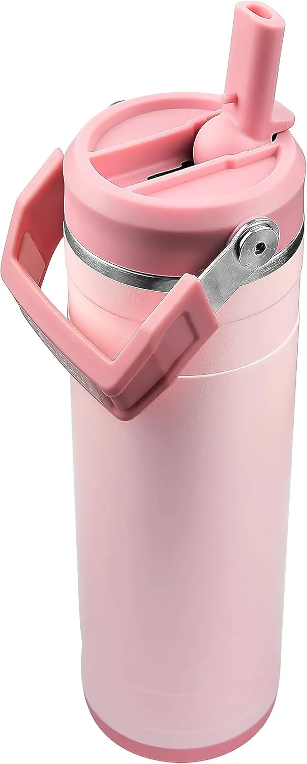 Pelican Hydration Pelican Pacific™ 26 oz Vacuum Insulated Tumbler - Recycled Stainless Steel Double Wall Travel with Dual Lid, Powder Coated Insulated Water Bottle For Cold Drinks, Blush