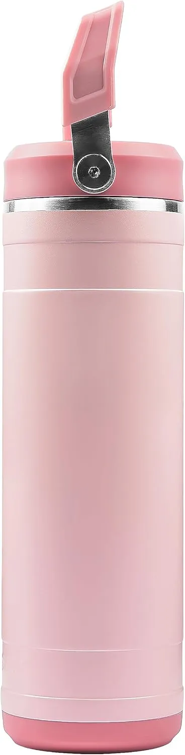 Pelican Hydration Pelican Pacific™ 26 oz Vacuum Insulated Tumbler - Recycled Stainless Steel Double Wall Travel with Dual Lid, Powder Coated Insulated Water Bottle For Cold Drinks, Blush