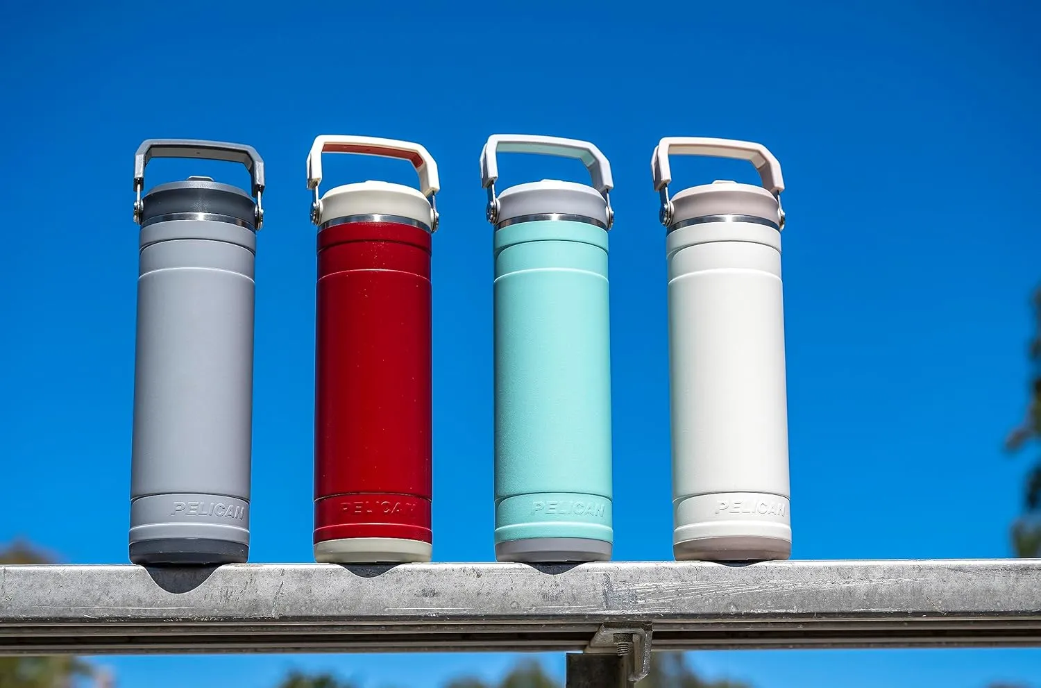 Pelican Hydration Pelican Pacific™ 26 oz Vacuum Insulated Tumbler - Recycled Stainless Steel Double Wall Travel with Dual Lid, Powder Coated Insulated Water Bottle For Cold Drinks, Blush
