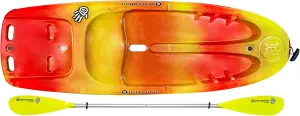Perception Kayaks Hi Five | Sit on Top Kids Kayak for Kids up to 120 Lbs.| Youth Kayak with Paddle | 6' 6"