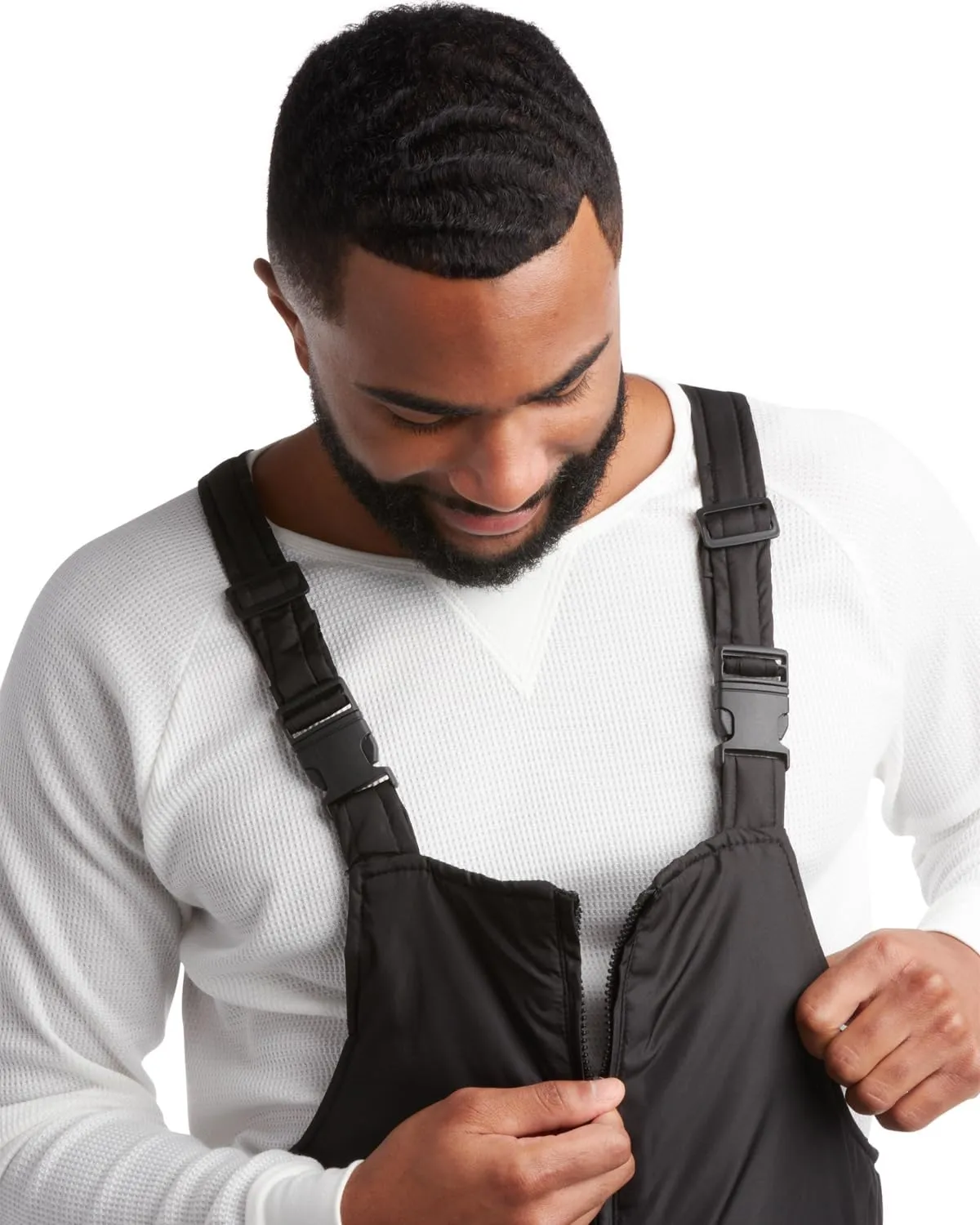 Perry Ellis Men's Snow Bib - Insulated Waterproof Snow Pants Ski/Snowboard Overalls (M-3XL)
