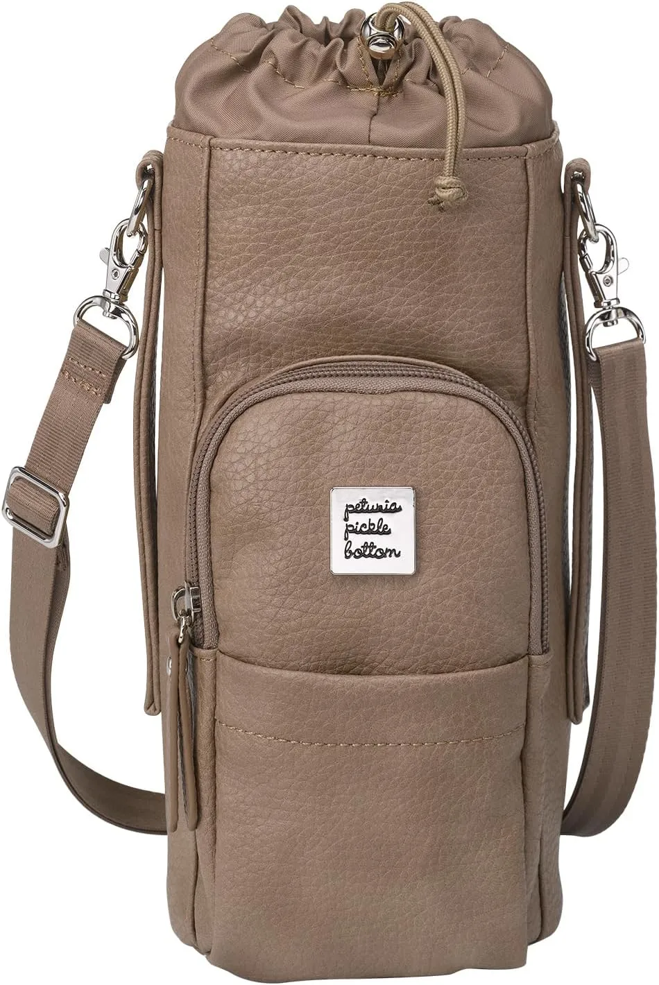 Petunia Pickle Bottom - Viva Cross-Body - Water Bottle Holder - Pockets Perfect For Your Keys, Wallet and Other Essentials - Mink