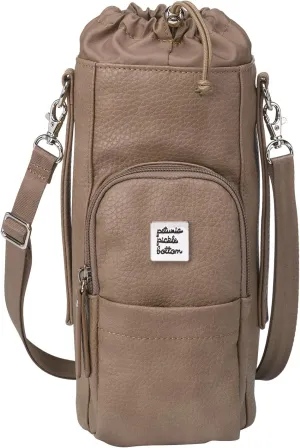 Petunia Pickle Bottom - Viva Cross-Body - Water Bottle Holder - Pockets Perfect For Your Keys, Wallet and Other Essentials - Mink