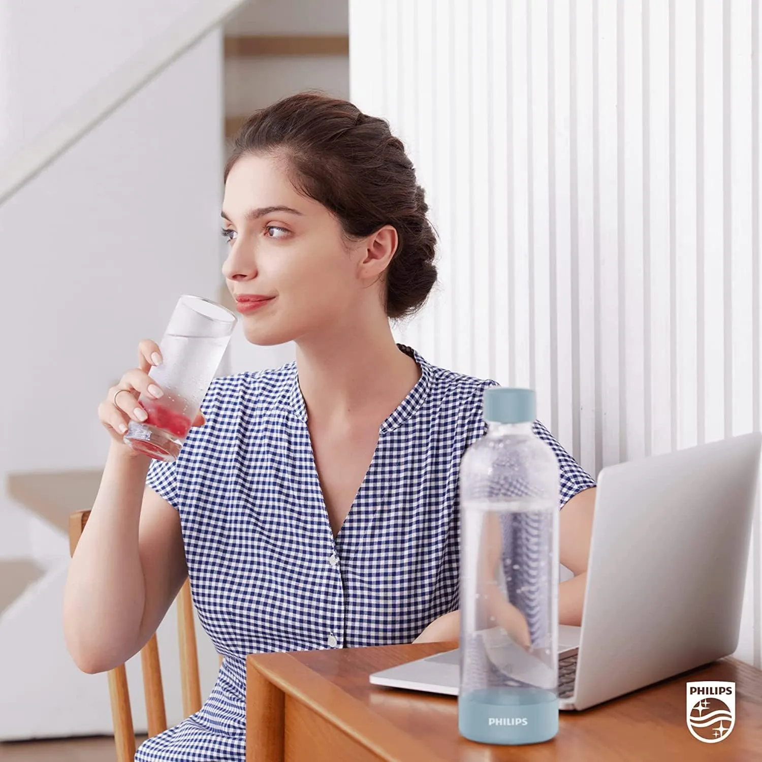 PHILIPS ADD4901BLO/37 Sparkling Water Maker Soda Maker Soda Streaming Machine for Carbonating with 1L Carbonating Bottle, Seltzer Fizzy Water Maker, Compatible with 60L CO2 Carbonator(NOT Included)
