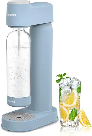 PHILIPS ADD4901BLO/37 Sparkling Water Maker Soda Maker Soda Streaming Machine for Carbonating with 1L Carbonating Bottle, Seltzer Fizzy Water Maker, Compatible with 60L CO2 Carbonator(NOT Included)