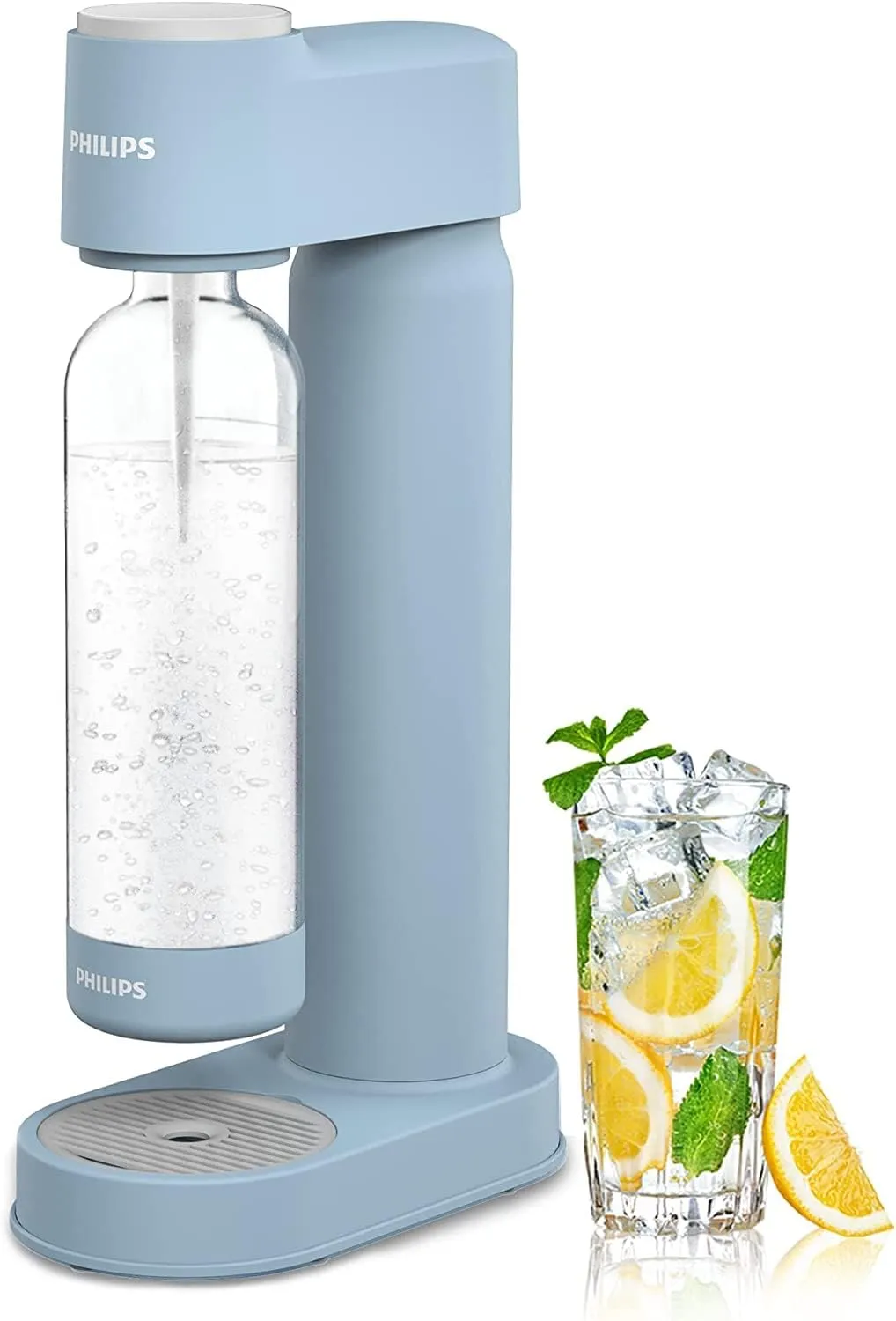 PHILIPS ADD4901BLO/37 Sparkling Water Maker Soda Maker Soda Streaming Machine for Carbonating with 1L Carbonating Bottle, Seltzer Fizzy Water Maker, Compatible with 60L CO2 Carbonator(NOT Included)