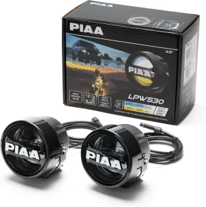 PIAA DKW531 Auxiliary Lamps, LPW Series Driving Light 3.5 inch, White and Yellow, Pack of 2 Kit
