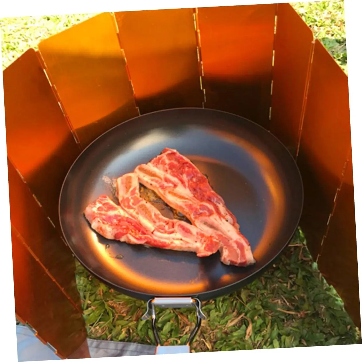 Picnic Stove Windscreen Folding Camp Stove Windshield Folding Stove Wind Screen Stove Wind Guard Cooking