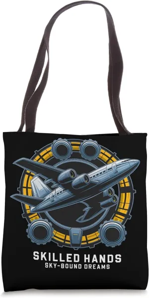 Plane Lover Aircraft Maintenance Aviation Technician Tote Bag