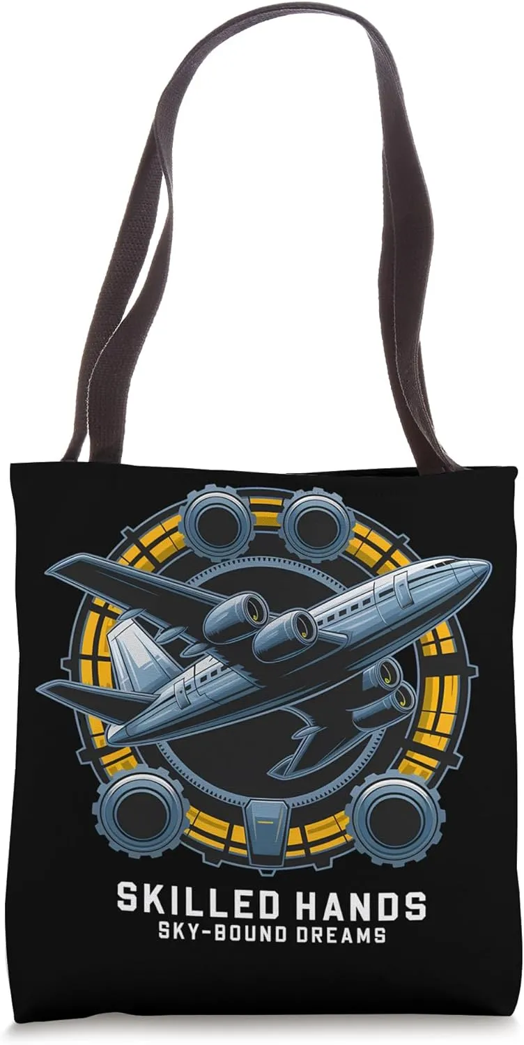 Plane Lover Aircraft Maintenance Aviation Technician Tote Bag