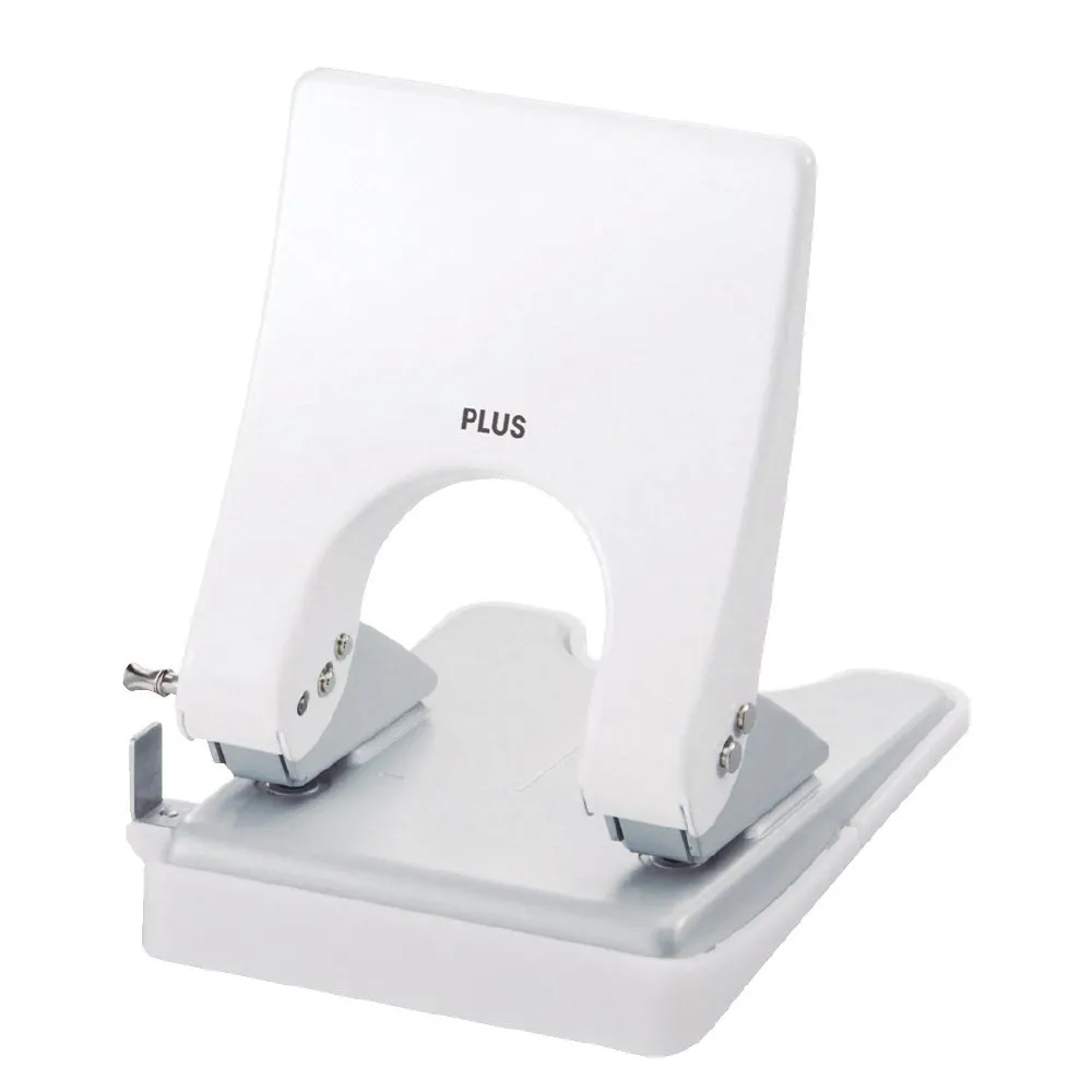 Plus Punch 2 Hole Force 1/2 Medium Size 30-201 Hole Punch 30-201 Paper Box PU-830A White