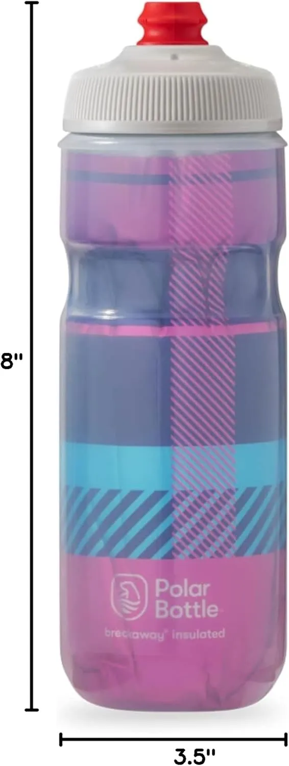 Polar Bottle Breakaway Insulated by HydraPak (20oz & 24oz) - BPA Free, Cycling & Sports Squeeze Water Bottle