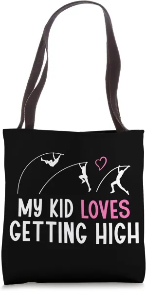 Pole Vault Mom Of A Pole Vaulter Funny Pole Jumping Mama Tote Bag